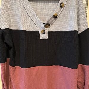 ePretty Gray, Black, and Pink Women's Sweater